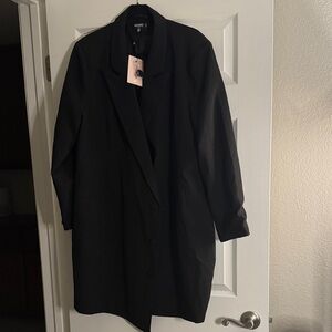 Missguided Plus Size Black Blazer Dress